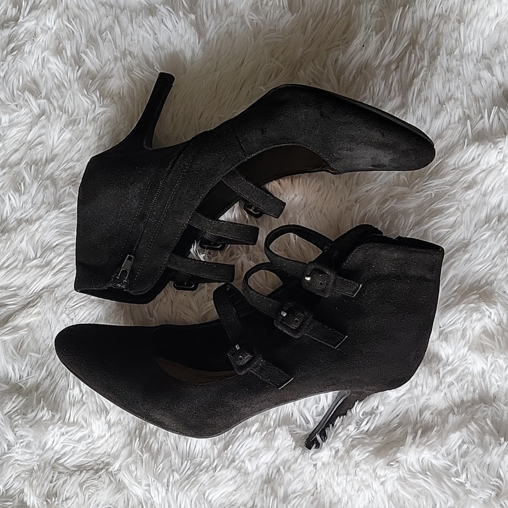 Metaphor Ankle Boots, Heeled Black Strappy Size Womens 10 - Picture 6 of 8